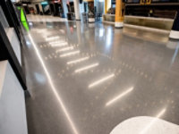 An installed Terrazzo floor