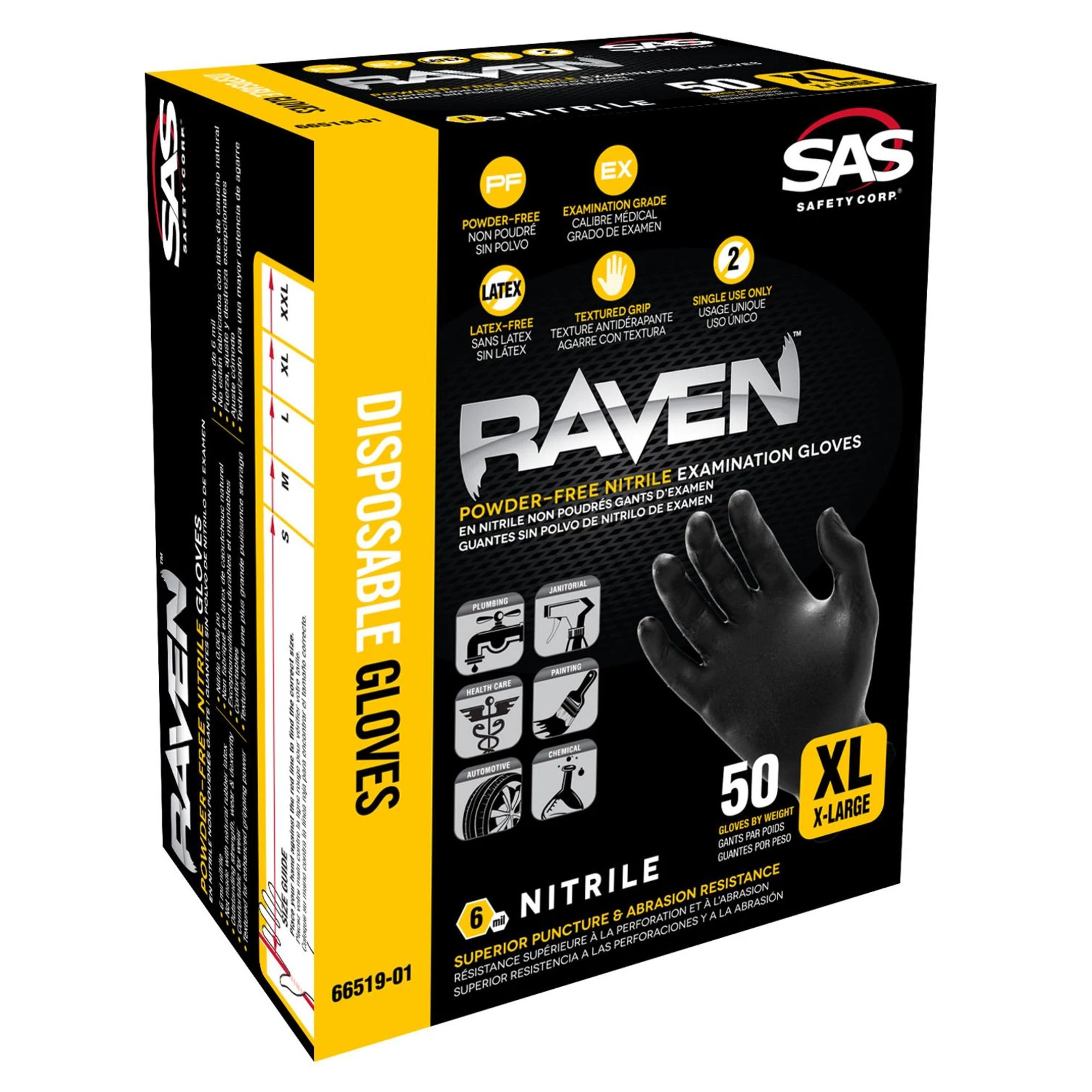 Raven nitrile shop gloves