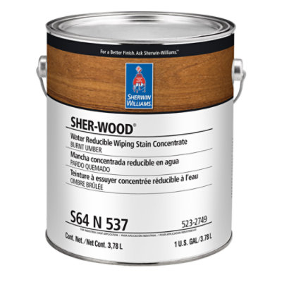 Sher-Wood® Water Reducible Wiping Stain Concentrate