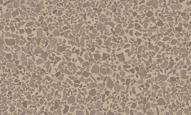 Swatch of Sherwin-Williams Emulate Stone Terrazo pattern featuring the Terra Tan colorway