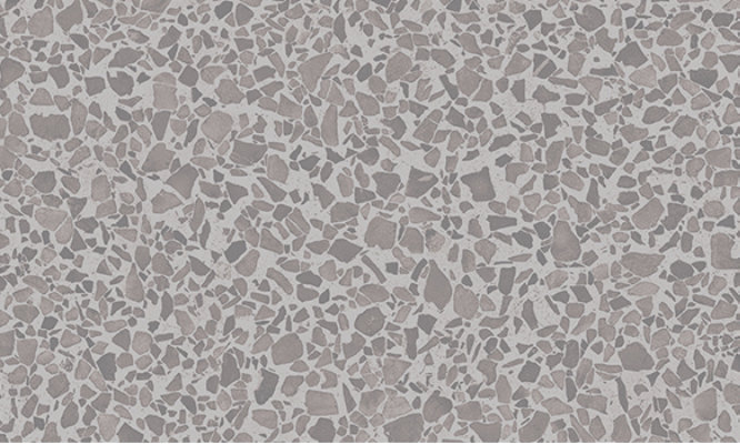 Swatch of Sherwin-Williams Emulate Stone Terrazo pattern featuring the Pebble Gray colorway