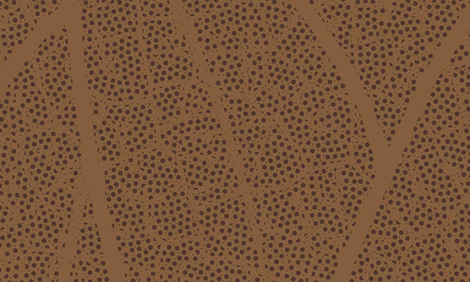 Swatch of Sherwin-Williams Emulate Metal Leaf pattern featuring the Autumn colorway