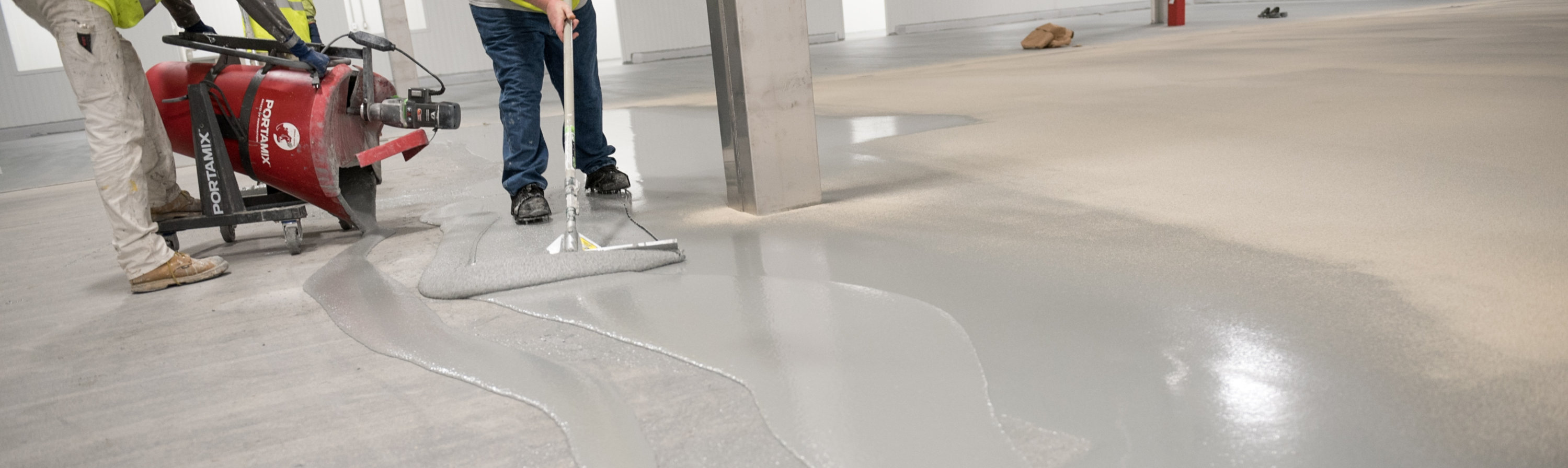 resin flooring application