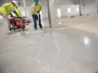 resinous flooring application in food and beverage facility