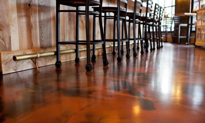Resin Floor at Barbecue Restaurant