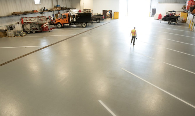 Resuflor 3561 Epoxy Floor at Douglas County Public Works