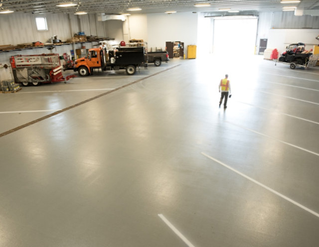 Resinous Flooring System in SouthWest Transit Bus Garage