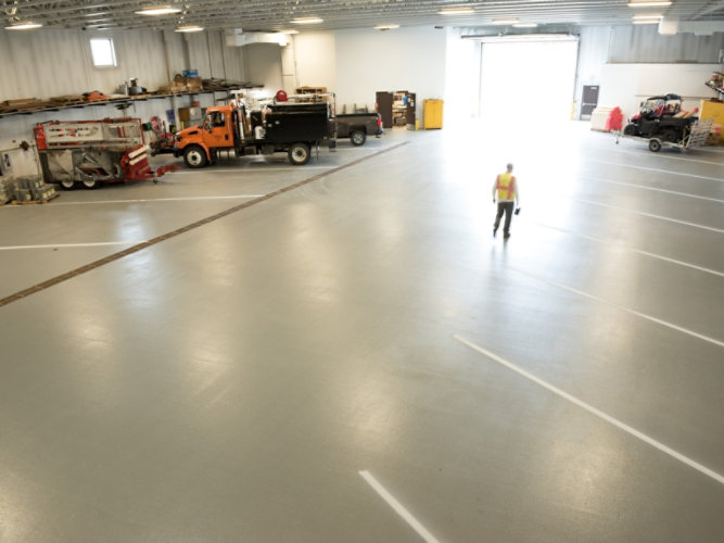 Resinous Flooring System in Douglas County Public Works facility
