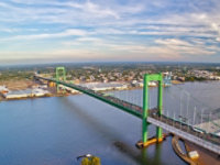 Walt Whitman bridge covered with Sherwin-Williams coatings