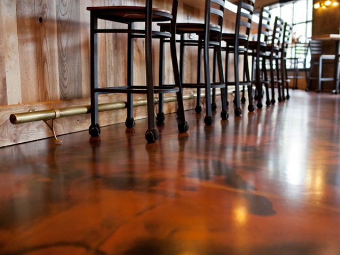 Decorative Resinous Flooring in Restaurant