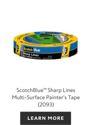 ScotchBlue Sharp Lines Multisurface Painter's Tape, learn more.