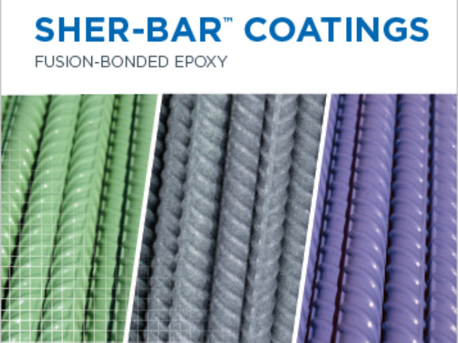 First page of Sher-Bar Coatings brochure