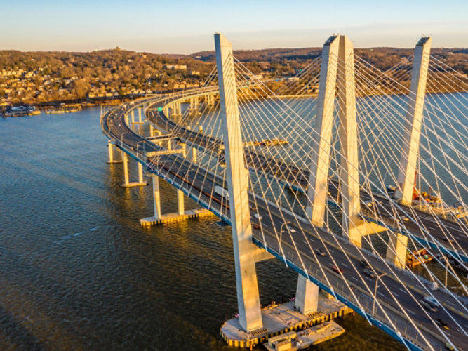 aerial view of Governor Mario M. Cuomo bridge