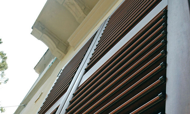 Shutters with frame, rustic and armoured