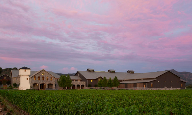 Full view of Angled view of Silver Oak Wine Cellar