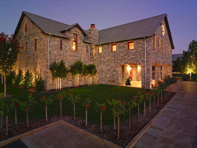 Angled view of Silver Oak Wine Cellar's building