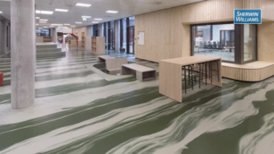 Application of SofTop™ Comfort resin floor systems
