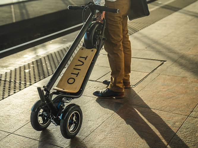 Picture of TAITO Mobility scooter protected with Sherwin-Williams powder coatings.