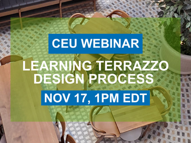 CEU Webinar- Terrazzo
