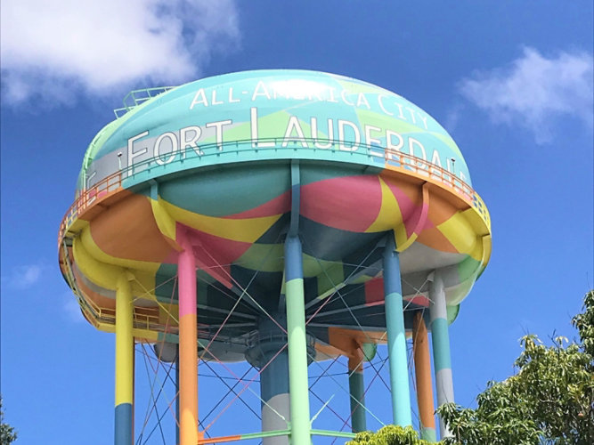 Fort Lauderdale elevated water storage tank