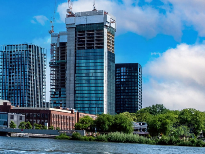 Y Towers on the Amsterdam Skyline