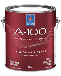 Sherwin Williams A 100 Exterior Acrylic Latex.