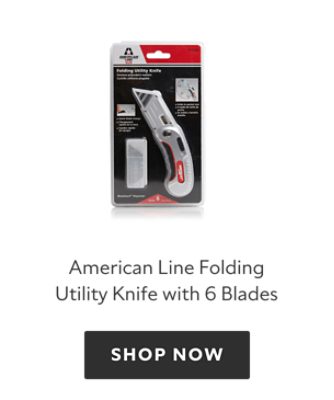 American Line Folding Utility Knife with 6 Blades. Shop now.