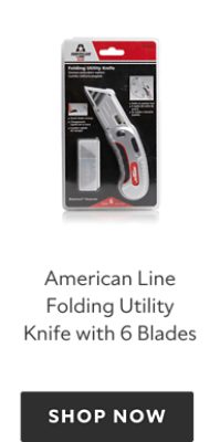 American Line Folding Utility Knife with 6 Blades. Shop now.