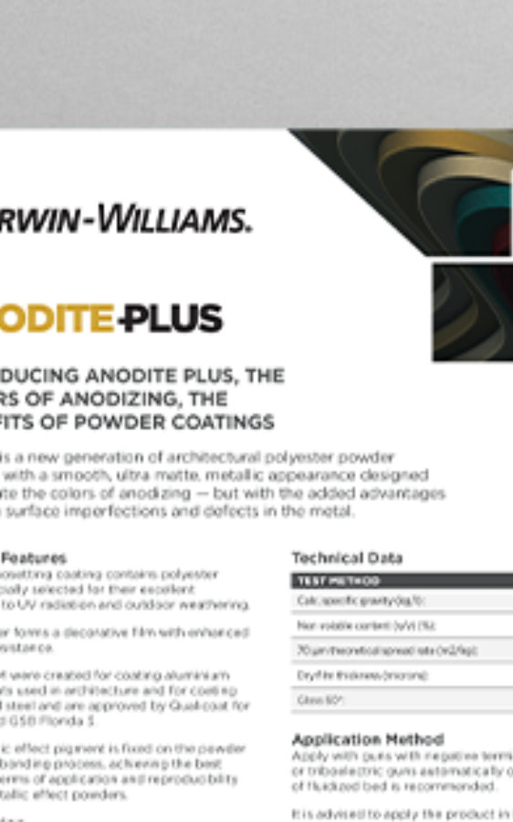 Annodite Plus Product Data Sheet