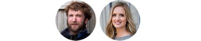 Headshots of Jason Klein and Amy Milani.