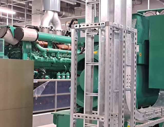 backup generator in a data centre