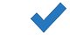 A blue checkmark.