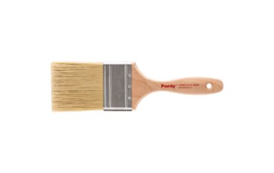 A wood handle Purdy paint brush.