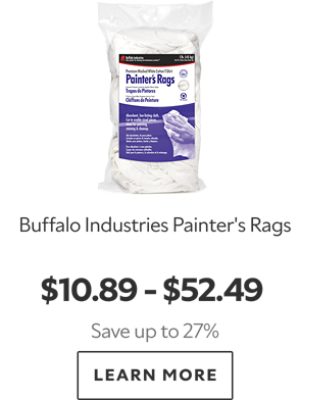 Buffalo Industries Painter's Rags. $10.89-$52.49. Save up to 27%. Learn more.