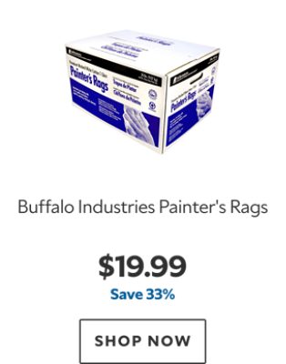 Buffalo Industries Painter's Rags. $19.99, save 33%. Shop now.