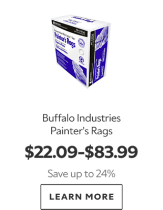 Buffalo Industries Painter's Rags. $22.09-$83.99. Save up to 24%. Learn more.
