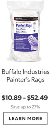 Buffalo Industries Painter's Rags. $10.89-$52.49. Save up to 27%. Learn more.