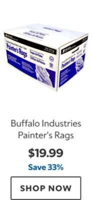 Buffalo Industries Painter's Rags. $19.99, save 33%. Shop now.