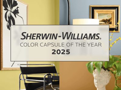 Sherwin-Williams wordmark logo for the Color Capsule Of The Year 2025.