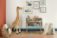 A child's playroom with colorful accents on walls painted Snowbound SW 7004.