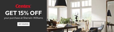 Centex. Get 15% off your purchase of Sherwin-Williams. Get coupon.