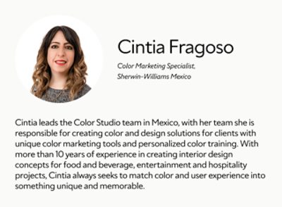 A biography card for Cintia Fragoso.