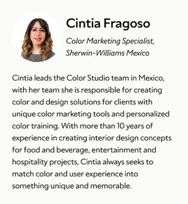A biography card for Cintia Fragoso.