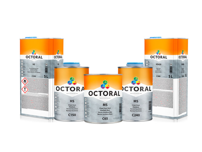 Clear coats range by Octoral