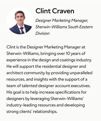 A biography card for Clint E. Craven.