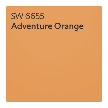 A color chip of SW 6655 Adventure Orange.