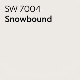 Color chip of SW 7004 Snowbound.
