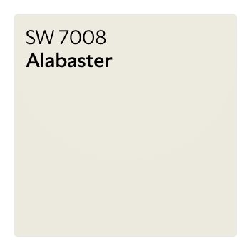 A color chip of SW 7008 Alabaster.