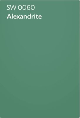 A color chip of SW 0060 Alexandrite.