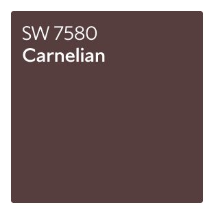 Color chip of SW 7580 Carnelian.